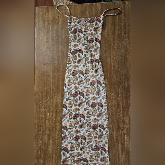 Papermoon Dresses & Skirts - Papermoon Multicolor Paisley Maxi Dress For Women 90s Style Paisley Dress Medium